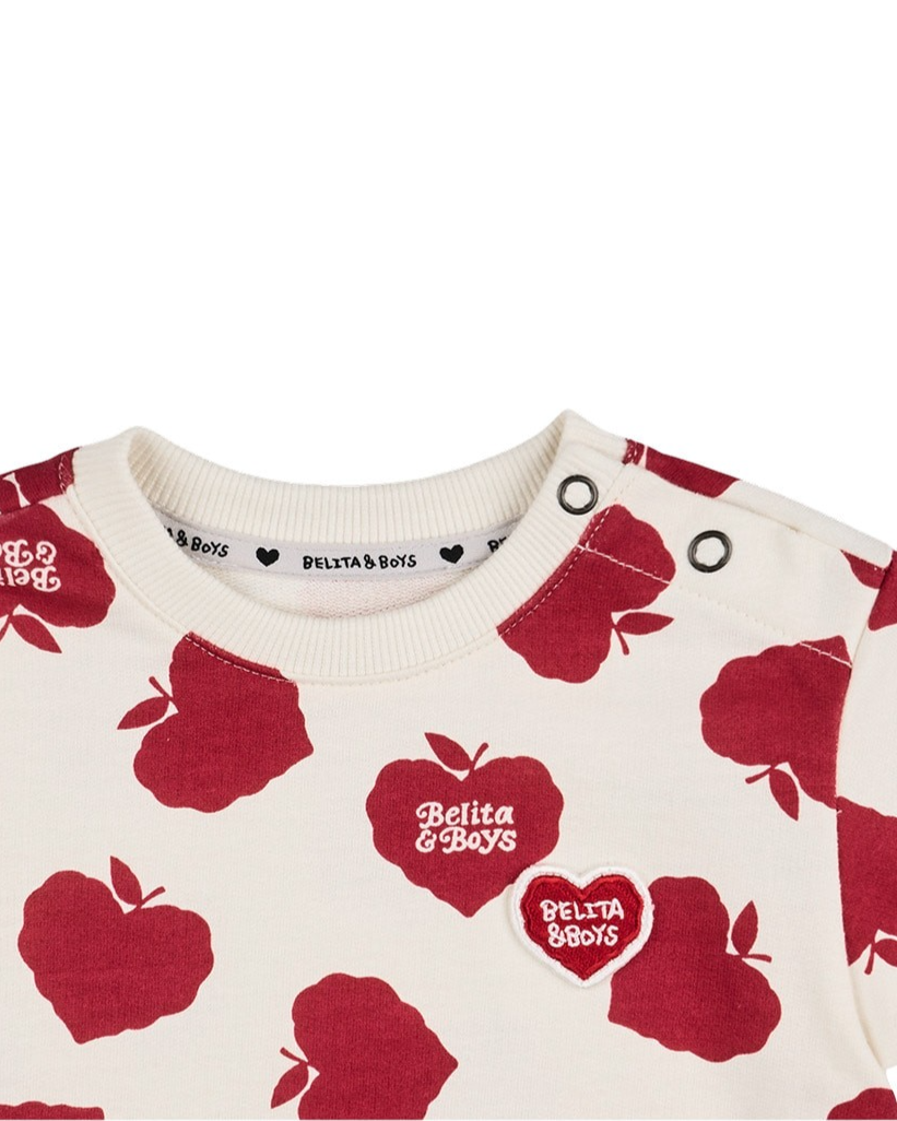 [BABY SET] Red Bubble Apple Pattern Shorts