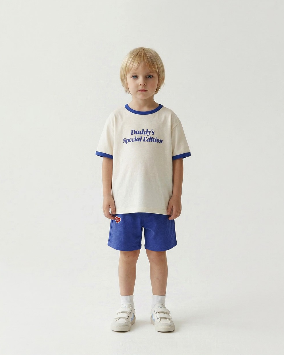 [SET] Cream Daddy Short Sleeve Tee & Shorts