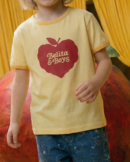Yellow Bubble Apple Short Sleeve