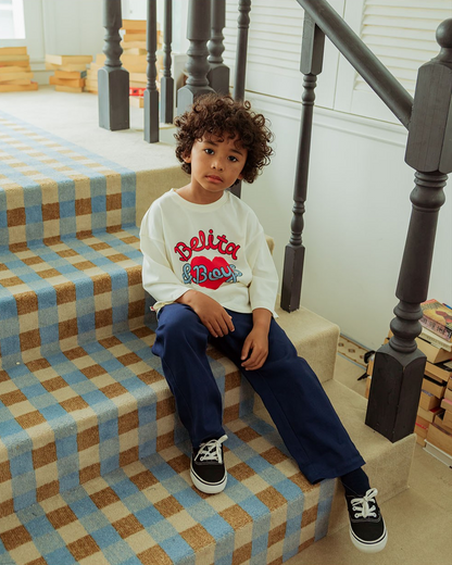 Navy BB Heart Woven Pants