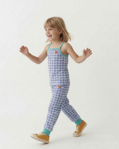Violet BB Heart Pattern One Mile Jogger