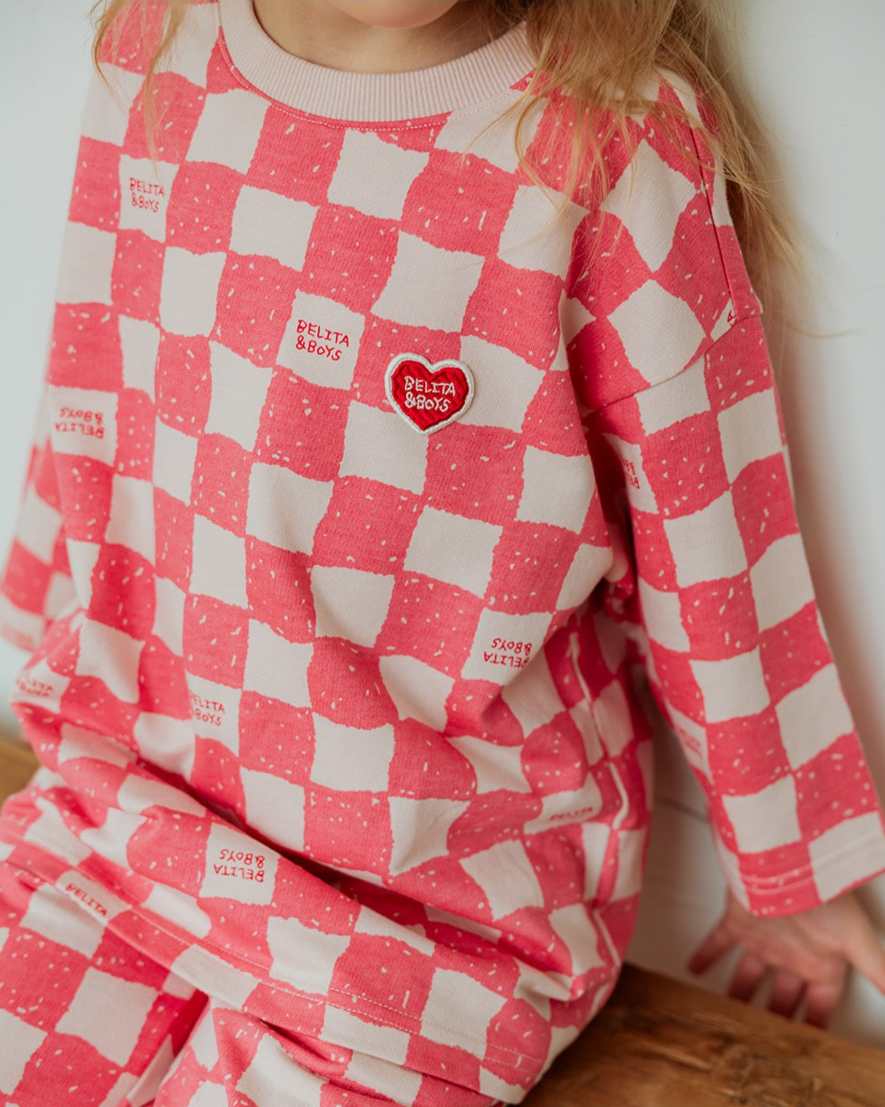 [SET] Pink Checkerboard Jogger