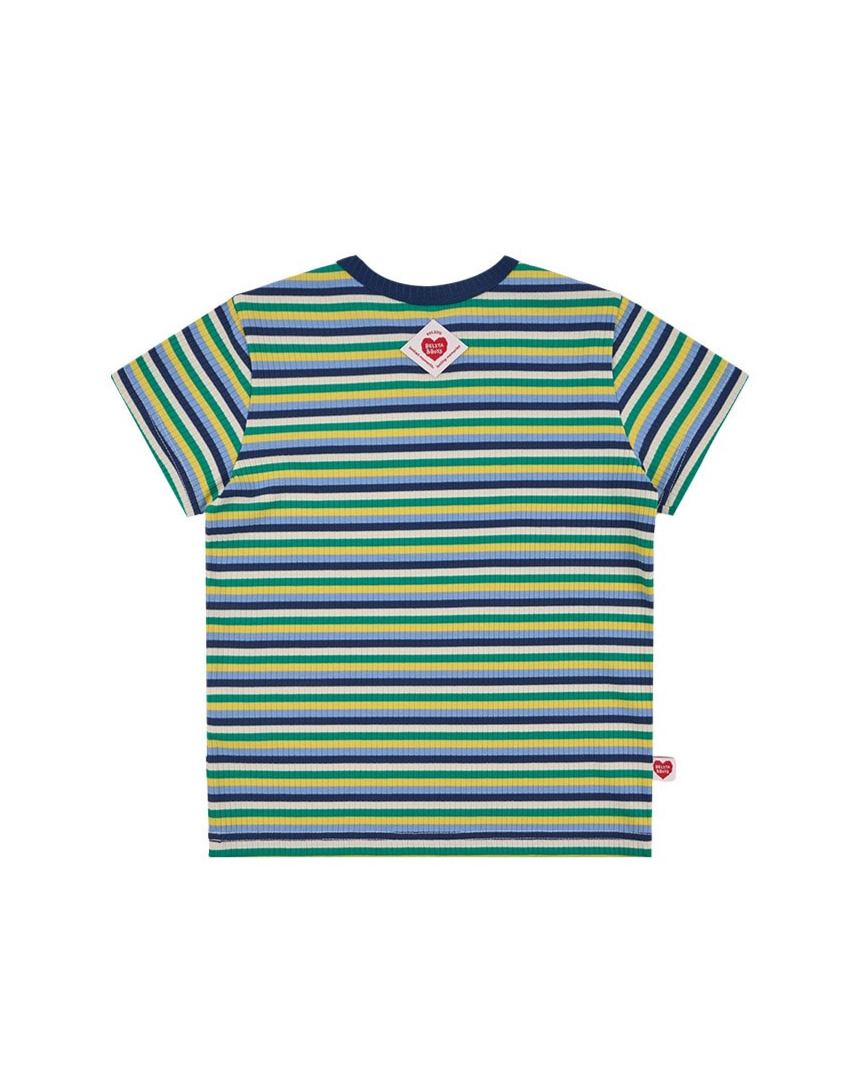 [SET] Blue Colorful Stripe Short One Mile