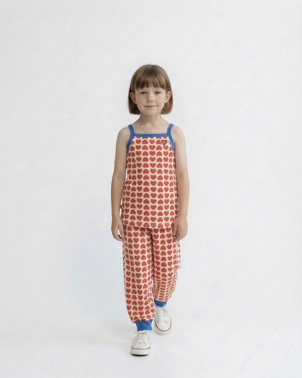 Red BB Heart Pattern One Mile Jogger