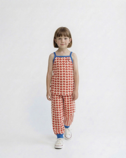 Red BB Heart Pattern One Mile Jogger