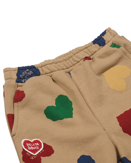 [BABY SET] Camel BB Color Heart Pattern Jogger