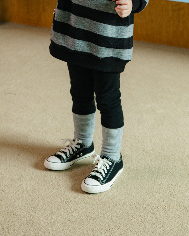 Black Color Block Leggings