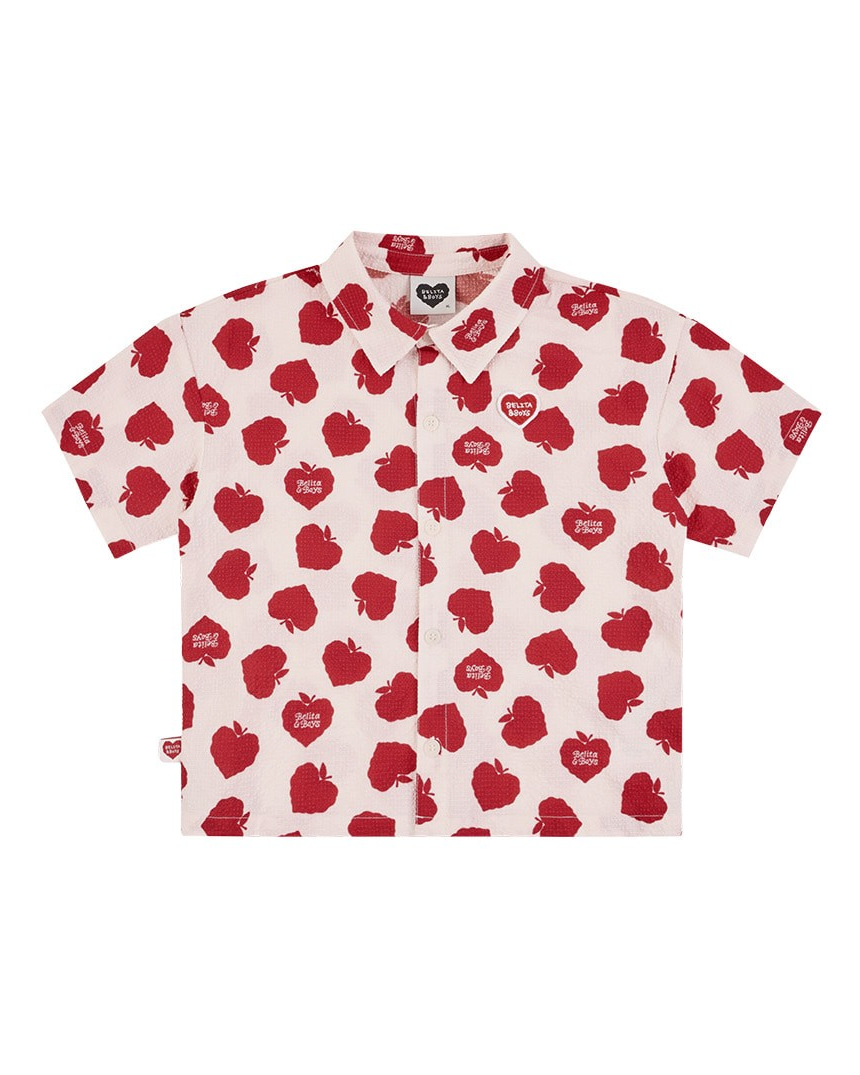 [SET] Red Bubble Apple Polysucker Shirt & Shorts