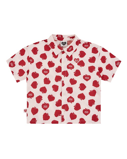 [SET] Red Bubble Apple Polysucker Shirt & Shorts