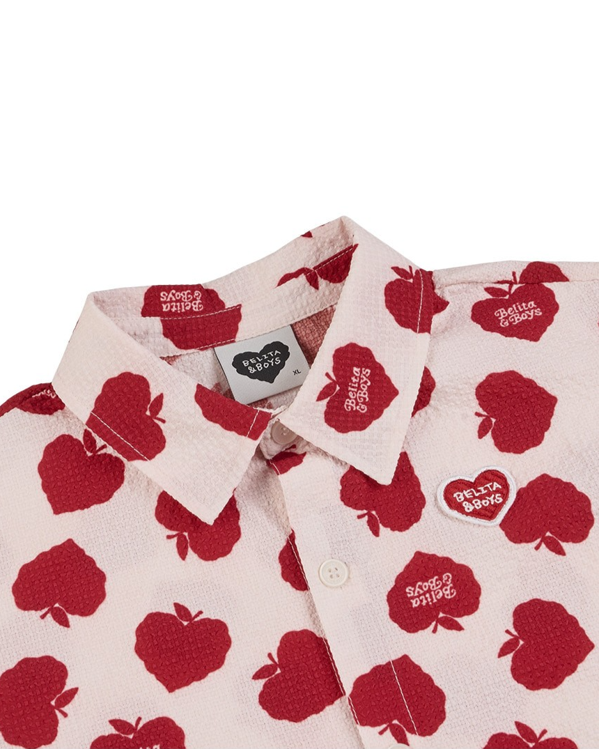 [SET] Red Bubble Apple Polysucker Shirt & Shorts