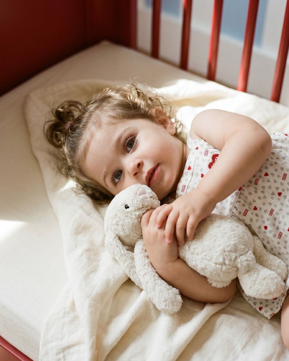 [BABY GIRL SET] Light Grey Heart Star Mesh Sleeveless Shorts
