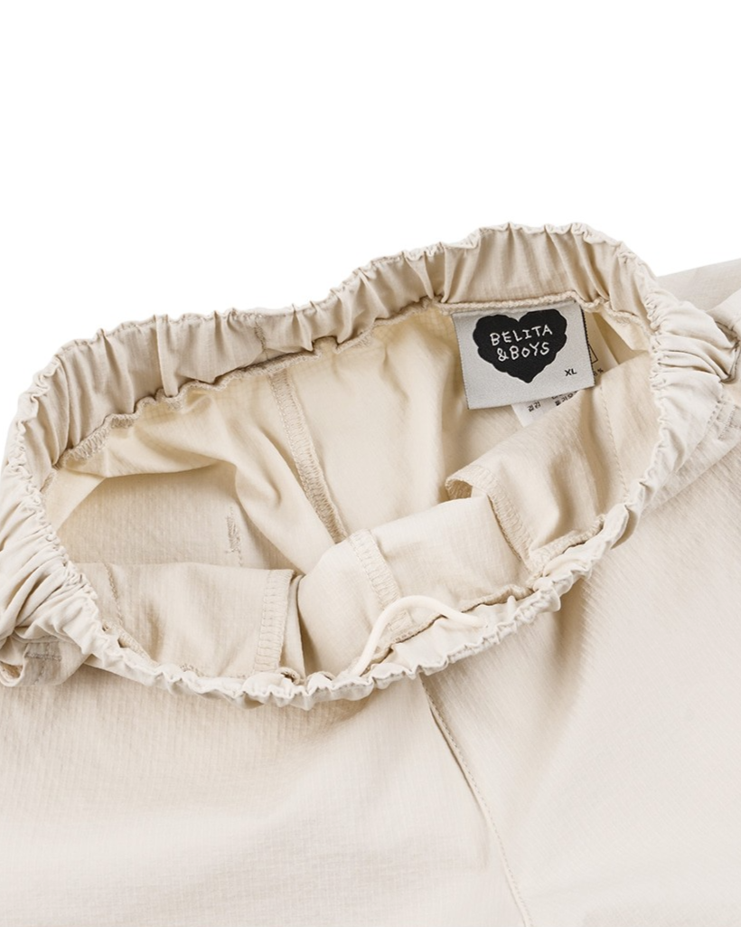 Ivory BB Heart Nylon Shorts