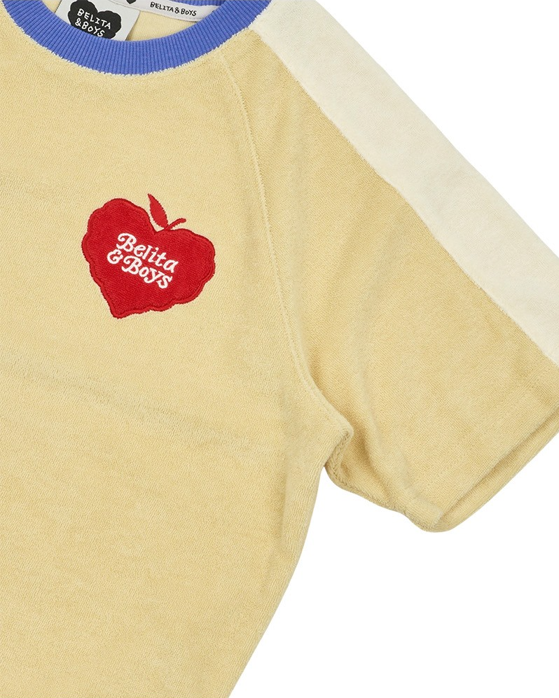 Yellow Bubble Apple Terry Mid Sleeve
