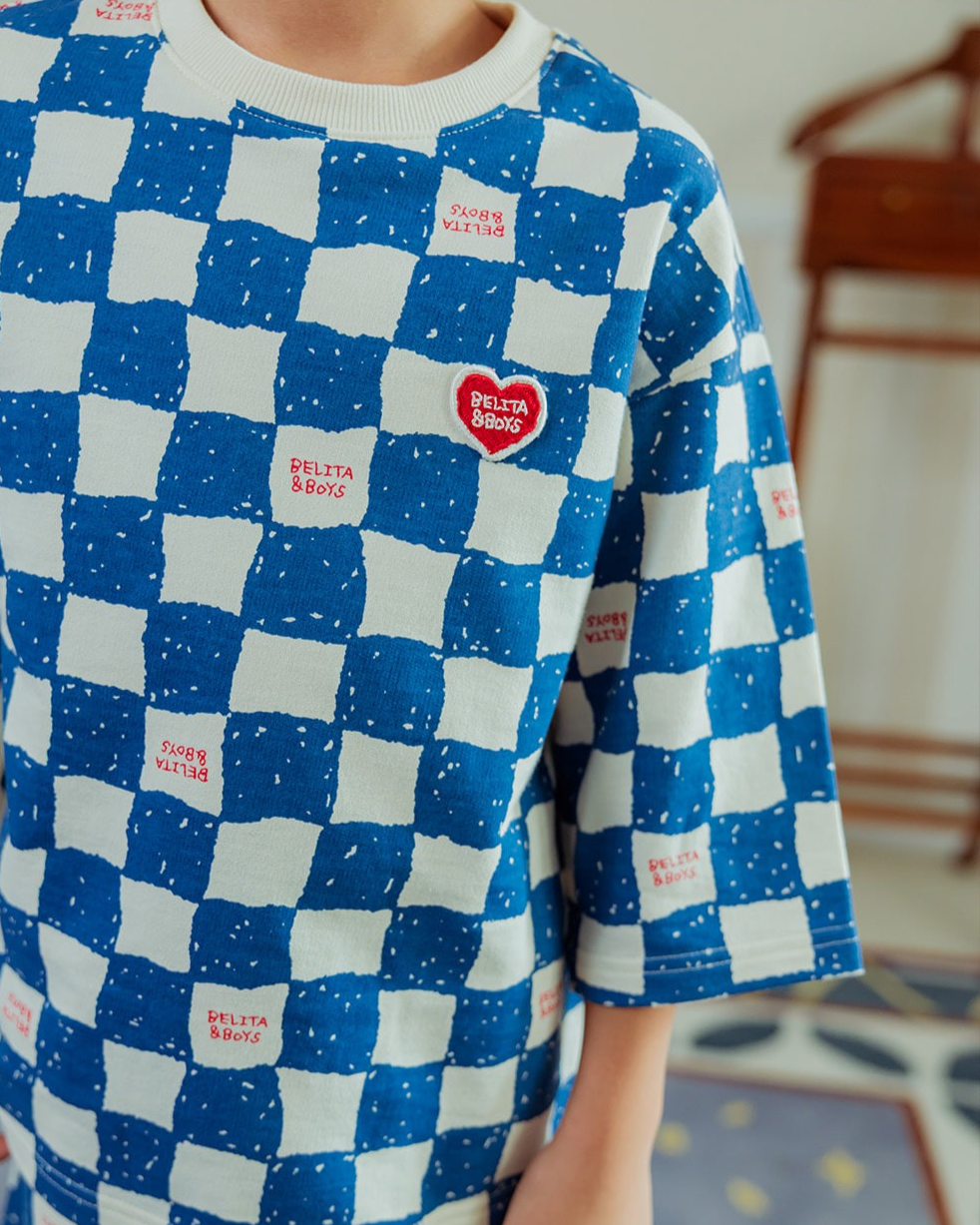 [SET] Blue Checkerboard Jogger