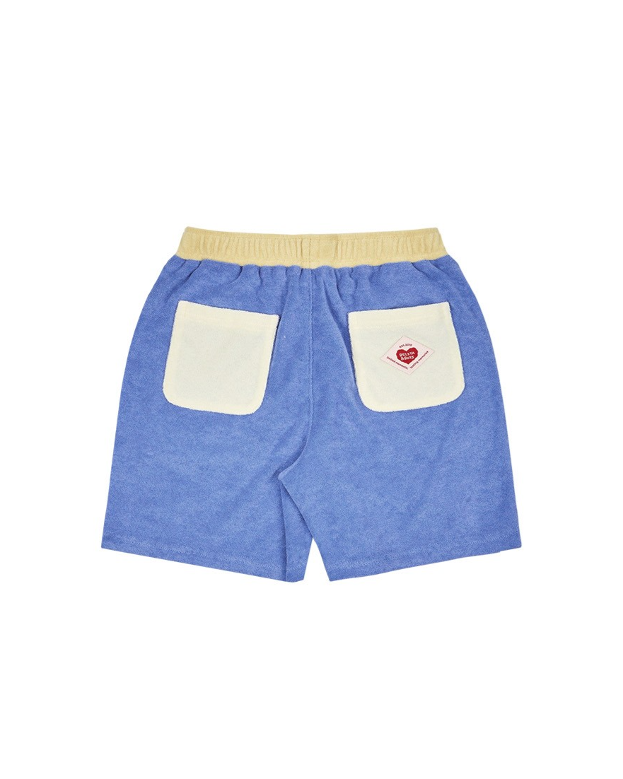 Blue Bubble Apple Terry Shorts