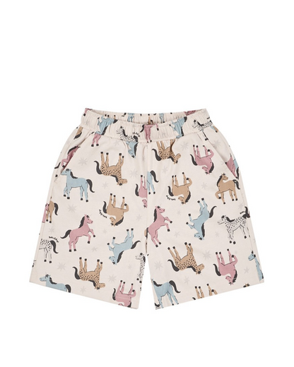 [SET] Light Pink Horse Point Pattern Shorts