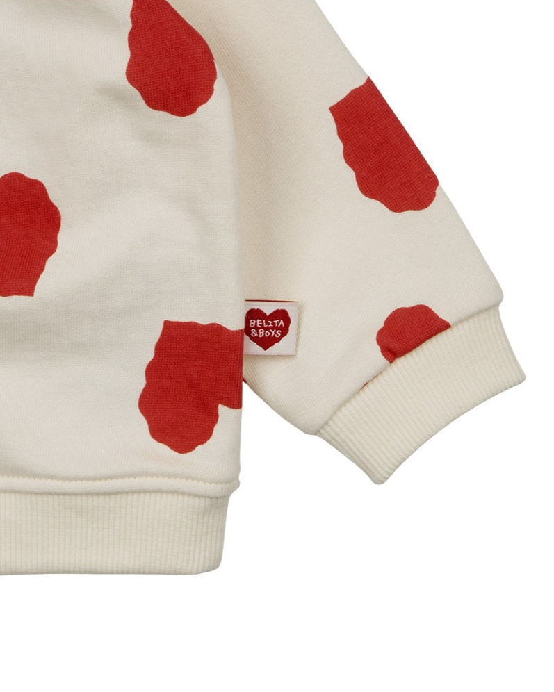 [BABY SET] Red BB Heart Pattern Jogger