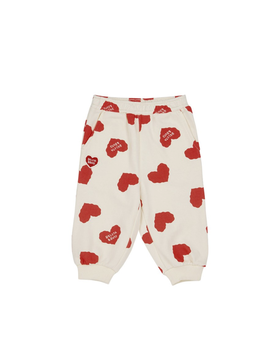 [BABY SET] Red BB Heart Pattern Jogger