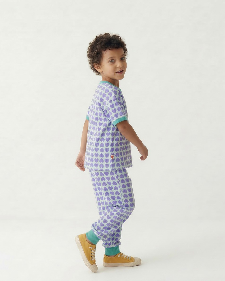 Violet BB Heart Pattern One Mile Jogger