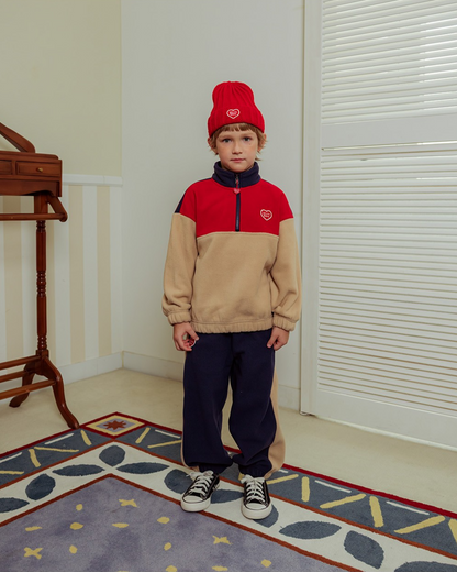 Red BB Heart Short Beanie