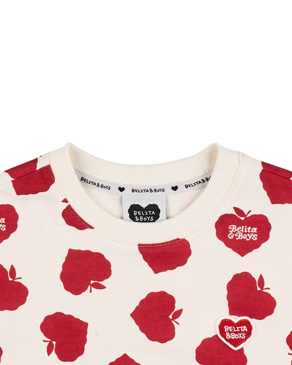[SET] Red Bubble Apple Pattern Crop