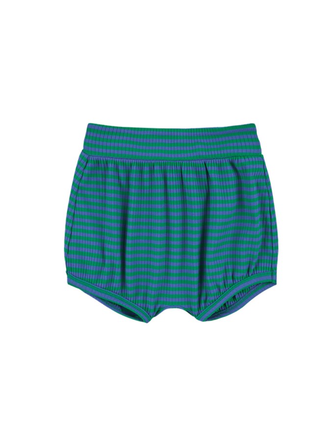 [BABY SET] Green BB Heart Stripe Sleeveless Shorts