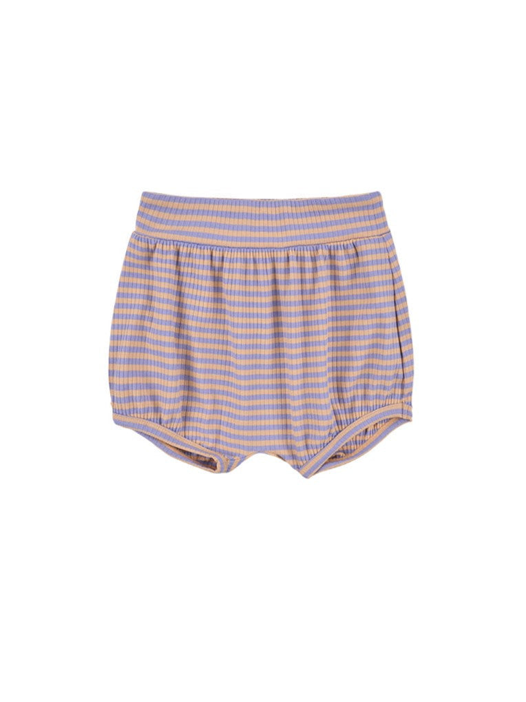 [BABY SET] Violet BB Heart Stripe Sleeveless Shorts