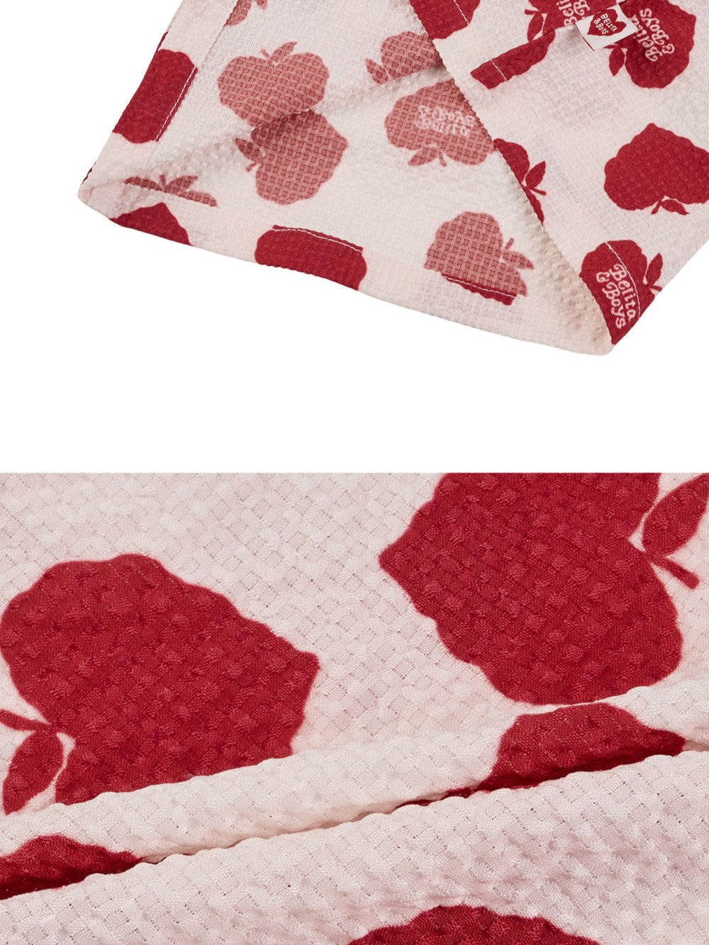 [BABY SET] Red Bubble Apple Polysucker Shirt & Shorts