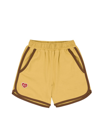 [SET] Yellow BB Heart Multi Stripe Shorts