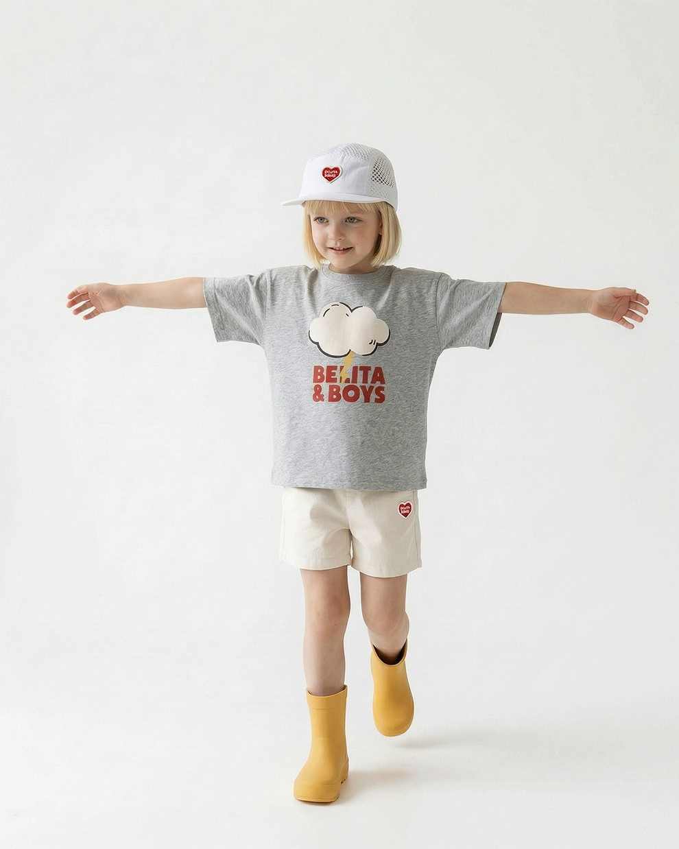 Grey Cloud Lightning Short Sleeve Tee