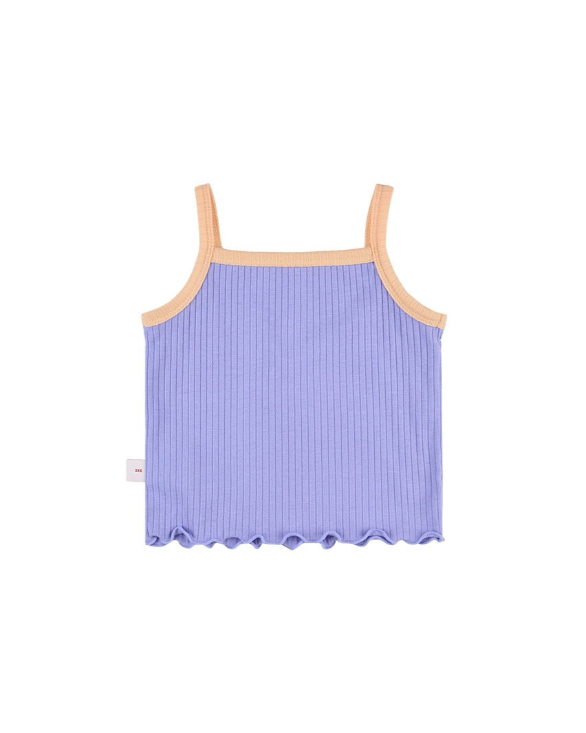 [BABY GIRL SET] Violet BB Heart Two-Tone Sleeveless One Mile