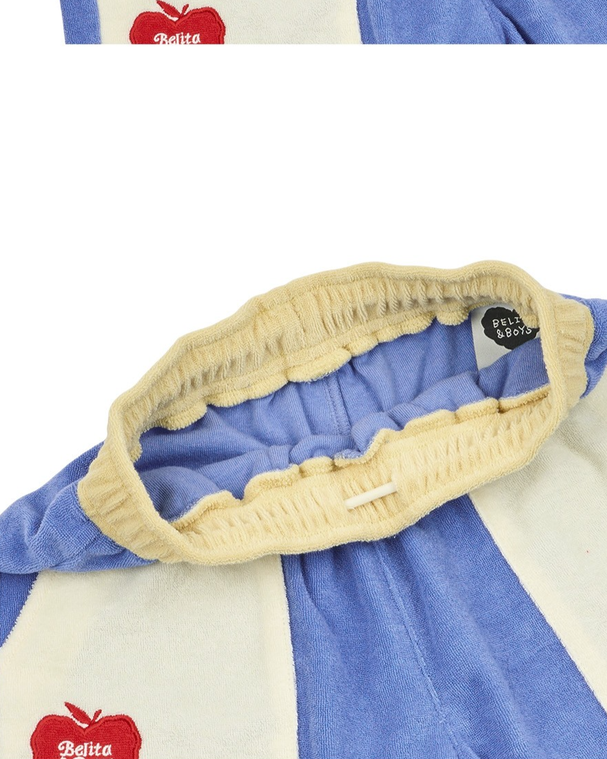 Blue Bubble Apple Terry Shorts