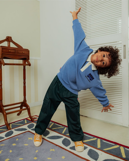 Green BB Heart Tapered Cargo Pants