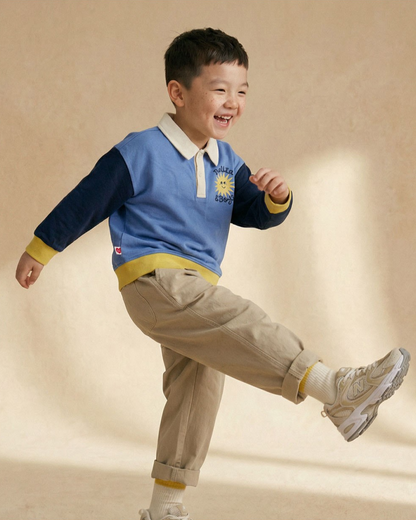 Beige BB Heart Woven Pants