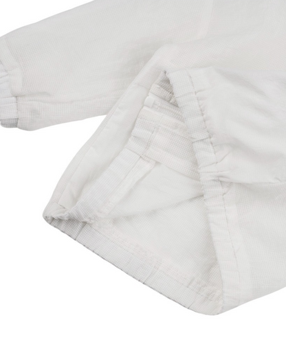 BABY White BB Heart Hooded Windbreaker