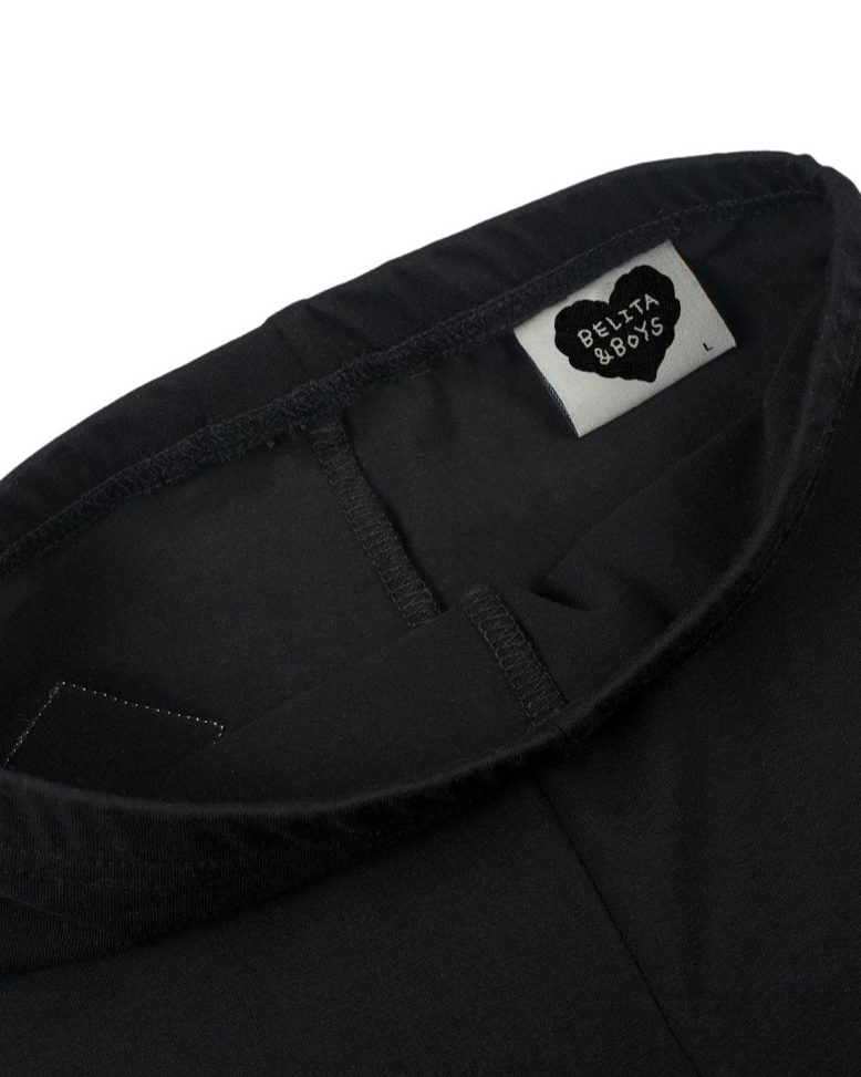 BABY Black Knee Point Leggings