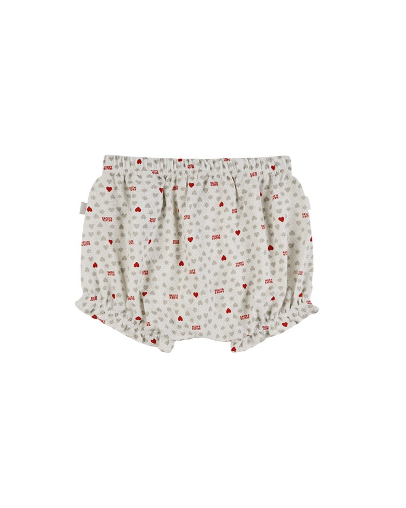 [BABY GIRL SET] Light Grey Heart Star Mesh Sleeveless Shorts