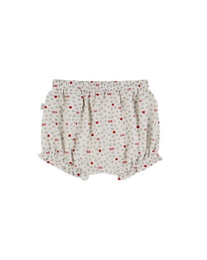 [BABY GIRL SET] Light Grey Heart Star Mesh Sleeveless Shorts