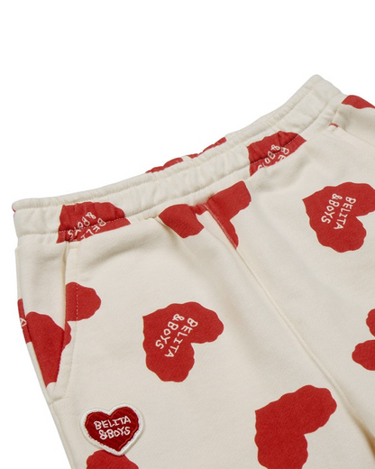 [BABY SET] Red BB Heart Pattern Jogger