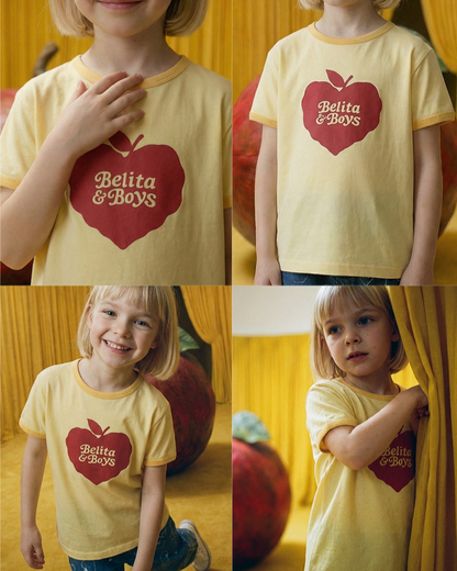 Yellow Bubble Apple Short Sleeve