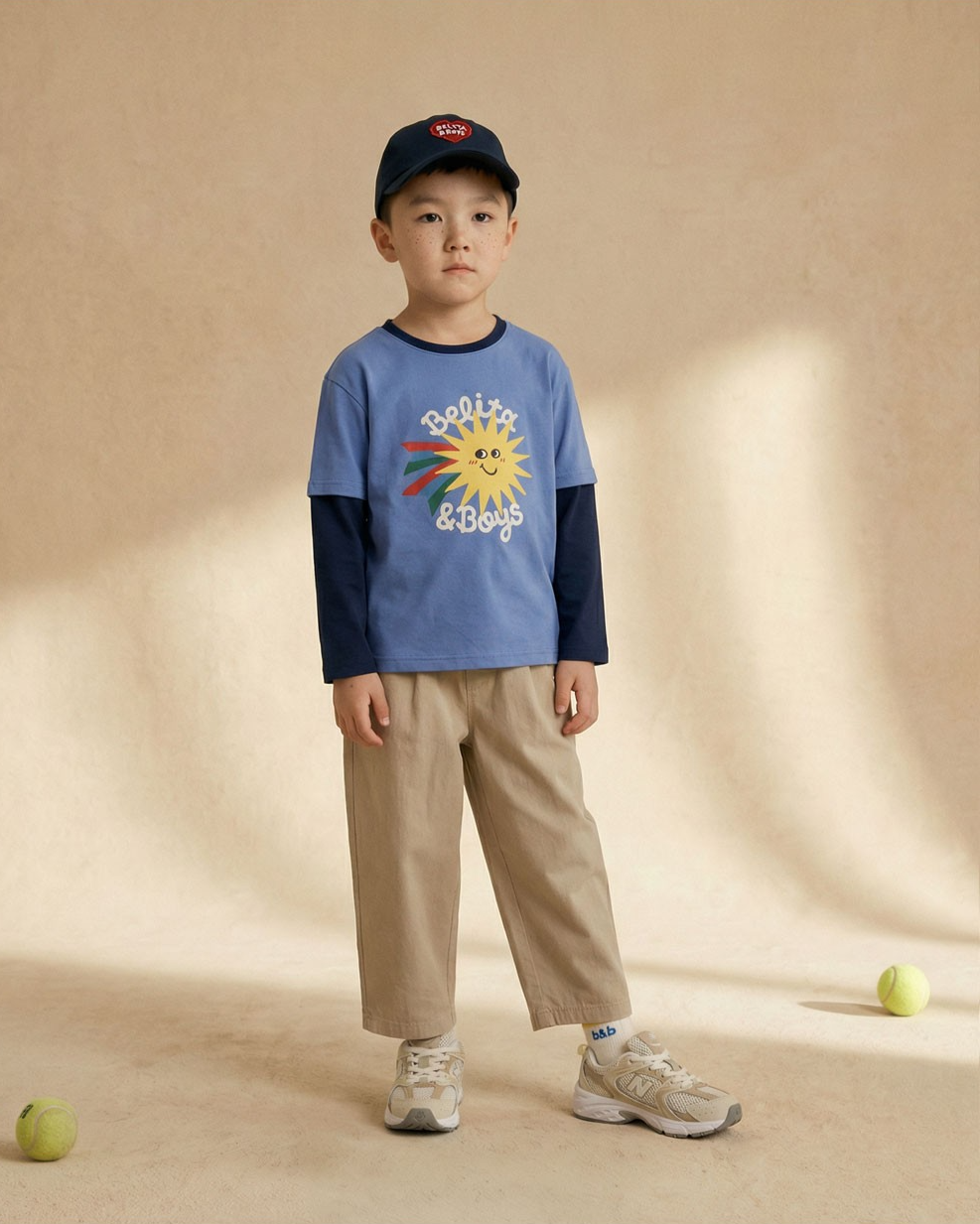 Navy Sun Layered Long Sleeve
