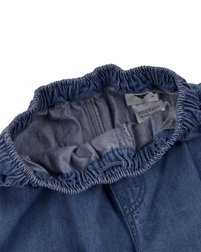 Blue BB Heart Balloon Fit Denim Pants
