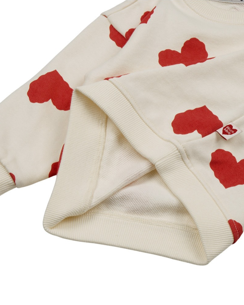 [BABY SET] Red BB Heart Pattern Jogger