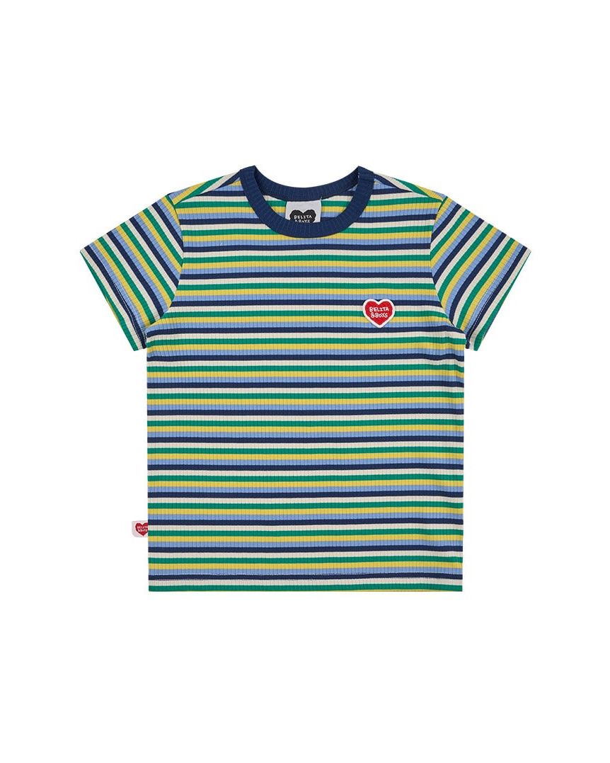 [SET] Blue Colorful Stripe Short One Mile