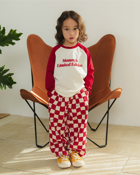 Red Mommy Raglan Long Sleeve