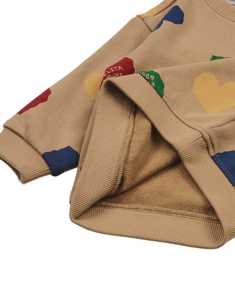 [BABY SET] Camel BB Color Heart Pattern Jogger