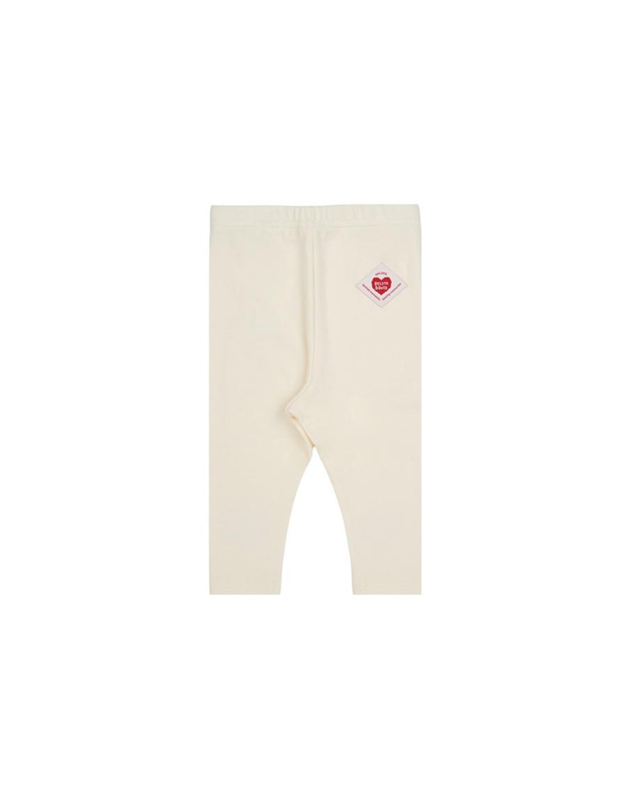 BABY Cream Double Heart Leggings