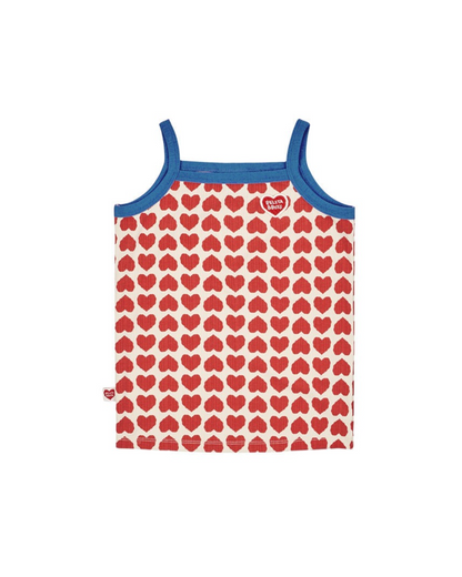 Red BB Heart Pattern One Mile Sleeveless