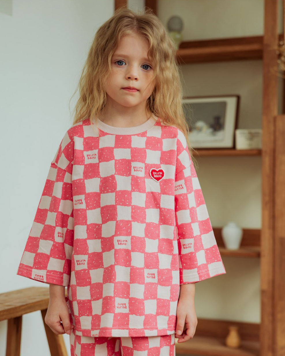 [SET] Pink Checkerboard Jogger