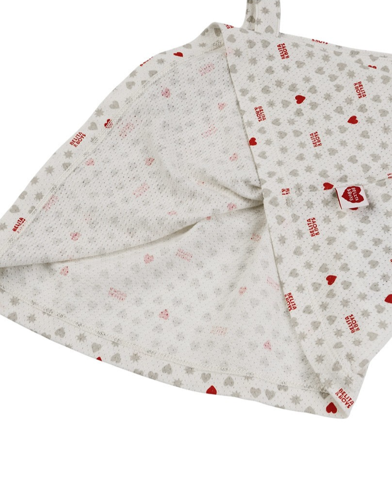 [BABY GIRL SET] Light Grey Heart Star Mesh Sleeveless Shorts